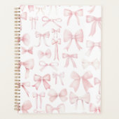 roze strikpatroon planner (Voorkant)