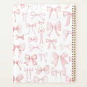 roze strikpatroon planner (Achterkant)