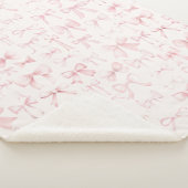 roze strikpatroon sherpa deken (3/4)