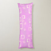 Roze Stripe College Dorm Kussen (Achterkant (Verticaal))