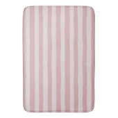 Roze Stripe Patroon Twee prachtige schaduwen van r Badmat (Voorkant Verticaal)