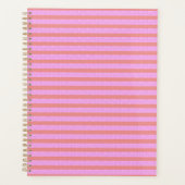Roze Stripe Planner (Voorkant)
