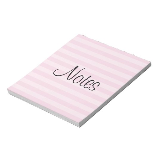 Roze striped patroon notitieblok (Gedraaid)