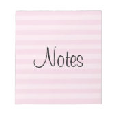 Roze striped patroon notitieblok (Voorkant)