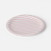 Roze stripes Bord papier (Gekanteld)