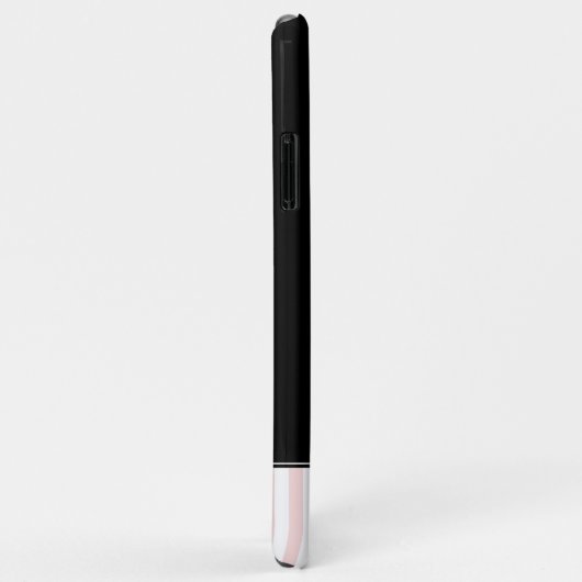 Roze stripes Eiffeltoren Case-Mate iPhone Case (Achterkant/rechts)