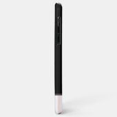 Roze stripes Eiffeltoren Case-Mate iPhone Case (Achterkant/links)