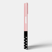 Roze stripes en pooldots Case-Mate iPhone case (Achterkant / Rechts)