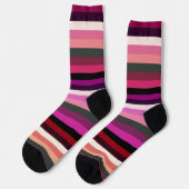 Roze stripes Sokken (Links)