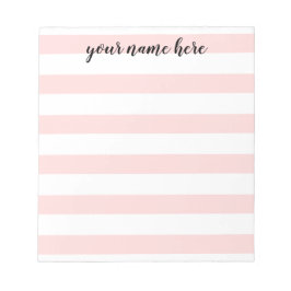 Roze stripes, speciaal Notitieblok