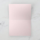 Roze strippes Floral Hartelijk dank Bedankkaart (Binnen)