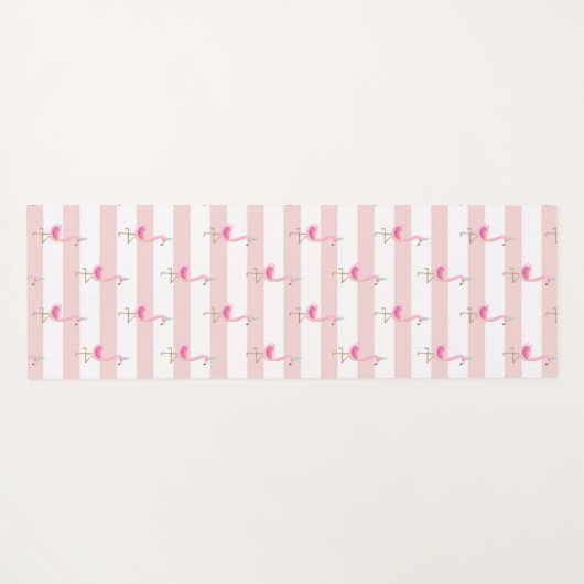 Roze strips die je Creëer je eigen kalm Yogamat (Achterkant (horizontaal))