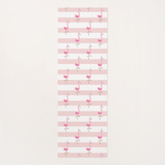 Roze strips die je Creëer je eigen kalm Yogamat (Achterkant)