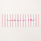 Roze strips - je Creëer je eigen kalm Yogamat (Voorkant (horizontaal))