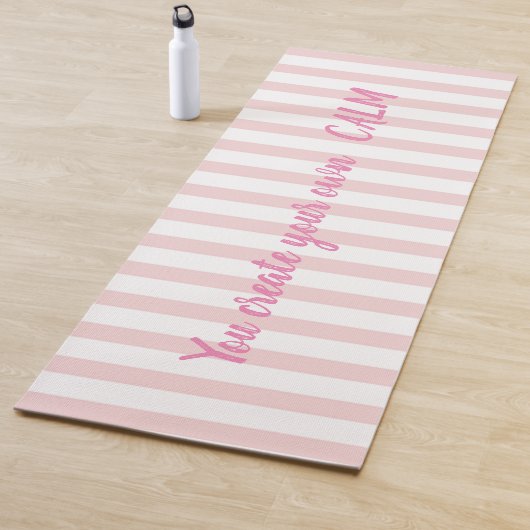 Roze strips - je Creëer je eigen kalm Yogamat (In situ)