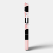 Roze stroken en grote Stippen Case-Mate iPhone Case (Achterkant / Links)