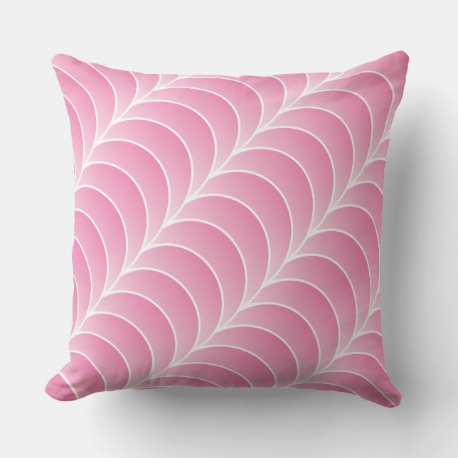 roze stroken kussen (Voorkant)