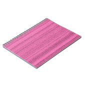 Roze stroken notitieboek (Linkerzijde)