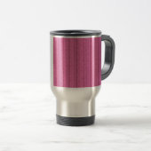 Roze stroken reisbeker (Voorkant rechts)