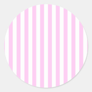 Roze stroken, strips, strips, strips, lijnen ronde sticker