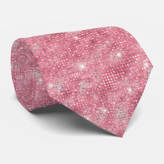 Roze Stropdas Glitter