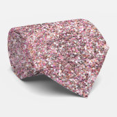 Roze Stropdas Glitters (Opgerold)