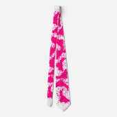 Roze Stropdas met verfplaat (Achterkant)