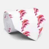 Roze Stropdas voor Dolphin Design (Opgerold)