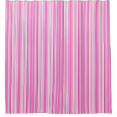 Roze stropen douchegordijn (Voorkant)