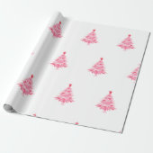 Roze structuur cadeaupapier (Uitgerold)