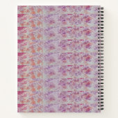 Roze structuur notitieboek (Achterkant)