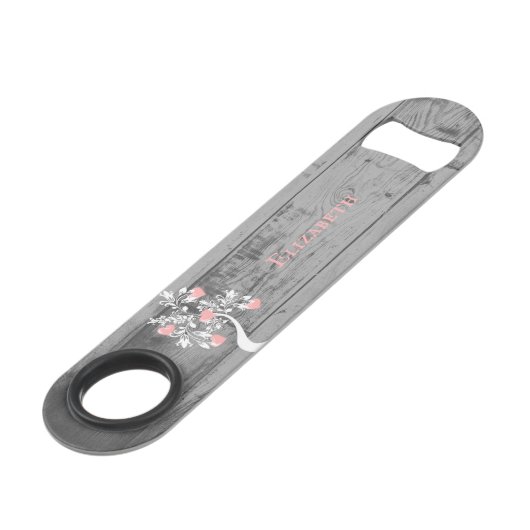 Roze structuur van harten Aangepaste opening voor  Speed Flessenopener (Voorkant Gekanteld)