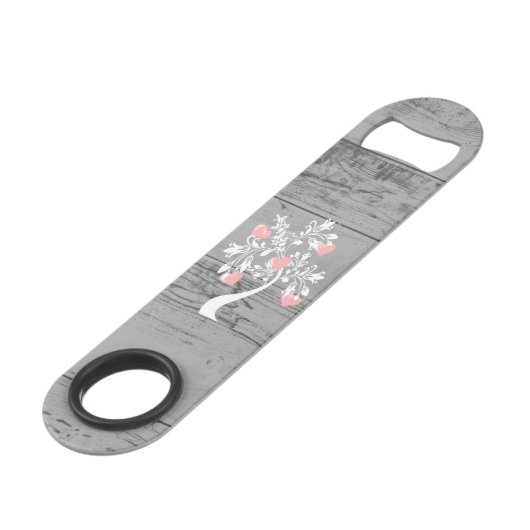 Roze structuur van harten Aangepaste opening voor  Speed Flessenopener (Achterkant Gekanteld)