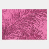 Roze struisvogel veer ontwerp inpakpapier vel (Voorkant)