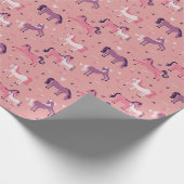 Roze stutpapier voor het oppakken van Pony Cadeaupapier (Hoek)