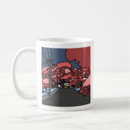 Roze suburbia-Mok Koffiemok