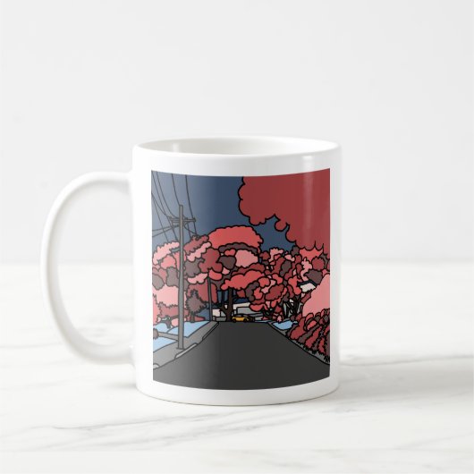 Roze suburbia-Mok Koffiemok (Links)