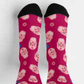 Roze suikerstroop Dag van de dood Sokken (Top)