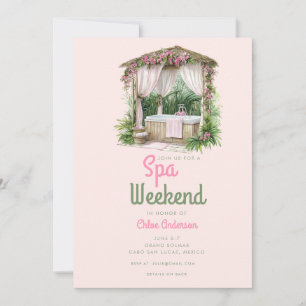 Roze Summertime Glam   Bachelorette Weekend Kaart