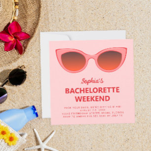 Roze Sunnies Beach vrijgezellenweekend Kaart