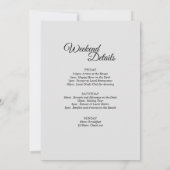 Roze Sunrise Mountain Bachelorette Weekend Kaart (Achterkant)