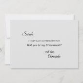 Roze Sunrise Mountain Bridesmaid proposal Kaart (Achterkant)