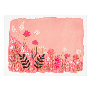 Roze Sunset Dreamweaver Garden Landscape Scene Foto Afdruk