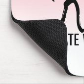 Roze Sunset Gradient Monogram Muismat (Hoek)