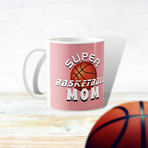 Roze Super Basketbal Bal Moeder Sportieve Moeder Koffiemok