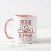 Roze Super Moeder Mok (Links)