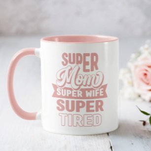 Roze Super Moeder Mok