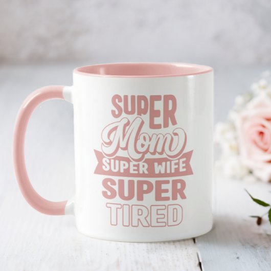Roze Super Moeder Mok