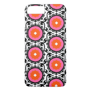 Roze Suzani Pattern iPhone 8 Plus / 7 Plus Hoesje