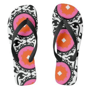 Roze Suzani Pattern Teenslippers